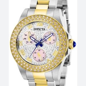 Invicta Women's Gold and Silver Chronograph Watch